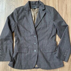 H&M Plaid Coat/Blazer/Suit Jacket Sz 12/42 Women’s